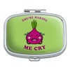 You're Making Me Cry Onion Funny Humor Rectangle Pill Case