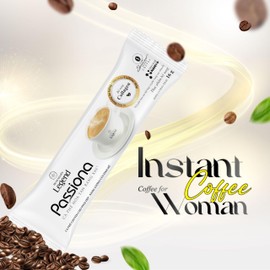 TRUNG NGUYEN LEGEND PASSIONA Premium Instant Coffee for Energy Boost by NANO+ Technology - Collagen Added, Low Caffein & Diet Sugar - Fresh and Flavourful Vietnamese Instant Coffee (14 Sticks/Box)