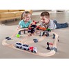 Hape Crane and Cargo Train Set | Wooden Railway Toy