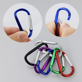 6Pcs Carabiner Clip, D Ring Clip Hook Karabiner,Carabiner,Keyring Clip,Mini Carabiner Keyring for Outdoor, Fishing, Hiking, Traveling
