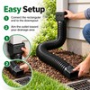 Retractable Rain Gutter Downspout Extension for Outdoor Drainage – Adjustable