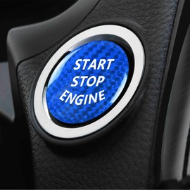 iolory Car Start Button Cover,Engine Start Stop Button Cover,Car Accessories Interior,Vehicle Key Ignition Switch Knob Protector,Auto Decor Accessories,Suitable for Most Cars,Trucks (Blue)