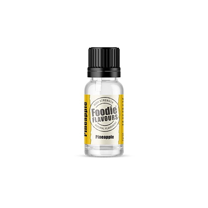 Foodie Flavours Natural Pineapple Flavouring, High Strength - 15ml