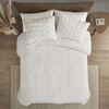 Madison Park Blair Ruched Faux Fur Comforter Set - Luxurious