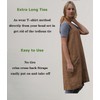 Stomeshle Japanese Aprons Plus Size Smock for Women with Pockets