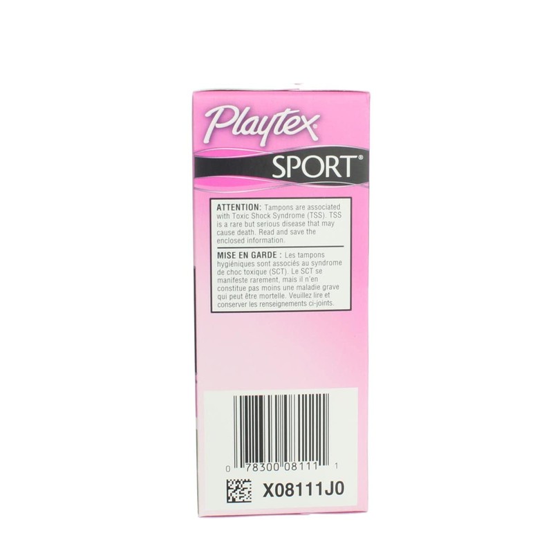 Playtex Sport Tampons - Super - 18 ct (Pack of