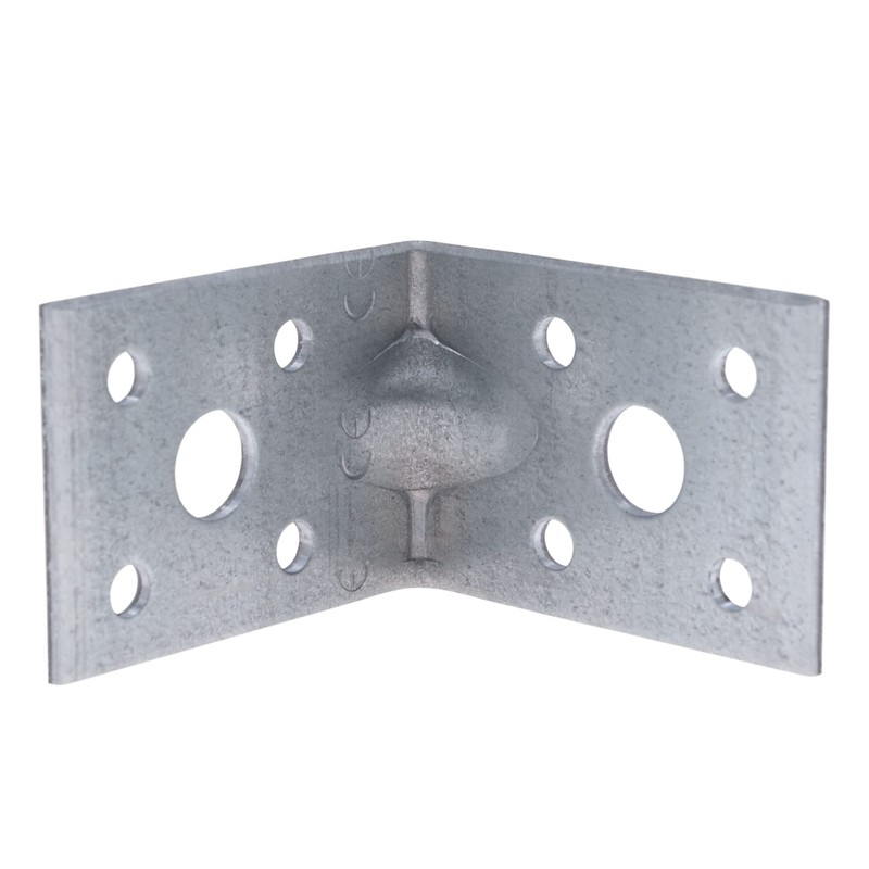 Corner Brace 50mm Brackets 90 Angle Reinforced Elbow Robust Steel