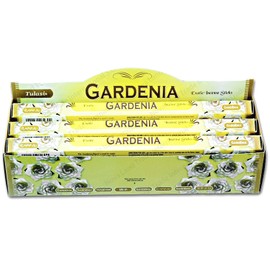 Gardenia Aromatic Incense Sticks - Natural Aromatherapy Incense Sticks - Box of 6 Packs of 20 Units - Long Lasting