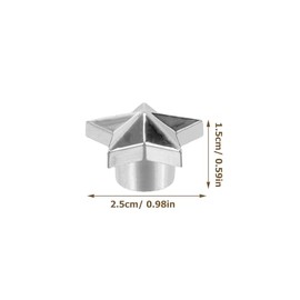 Ciieeo 10 Tapas De Vástago De Válvula De Neumático En Forma De Estrella Acero Inoxidable Tapones para Válvula De Llanta para Auto Moto Y Bicicleta Acc