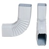 Aquabarrel 90 degree Aluminum Gutter Elbow Style B - Black,