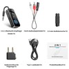 SONRU Bluetooth 5.3 Transmitter Receiver Jack, 2-in-1 Bluetooth Adapter Aeroplane