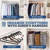 Zober Velvet Hangers - Black for Coats, Pants & Dress