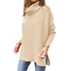 vbcdwa Womens Turtlenecks Tops Pullover Casual Loose Long Batwing Jumpers