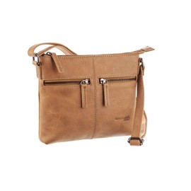 Greenland Nature Light Leather Shoulder Bag 21 cm, beige