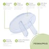 Permaplug Safety Outlet Plug Covers 24-Pack, Clear – Childproof, Tamper-Resistant