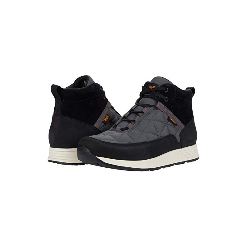 Teva Men's Ember Commute WP Ankle Boot, Black/Grey, 9