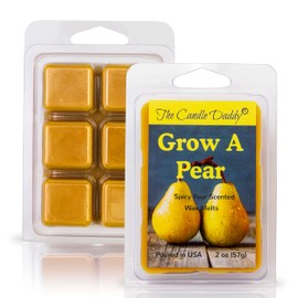 The Candle Daddy Grow A Pear - Spice Pear Scented Wax Melt - 1 Pack - 2 Ounces - 6 Cubes - Funny Gift - Poured in USA