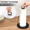 GOWODOOO Countertop Paper Towel Holder for Kitchen–Weighted Base with Non-Slip