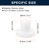 sourcing map 16 Pieces White Rubber Stopper, 8mm Plug Holes