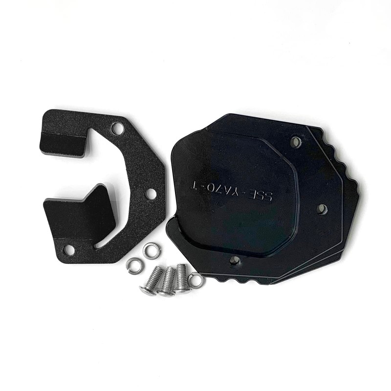ZYAKOMO CNC Motorcycle Kickstand Pad Side Stand Enlarge Plate Compatible