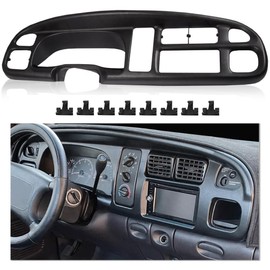 G-PLUS Dash Cover Bezel with 8 Clips Compatible with Dodge Ram 1500 1998-2001/ Ram 2500 3500 1998-2002#5GK51DX9AA, 5EU11DX9AB, 68042746AC, 998-15163 Dashboard Panel