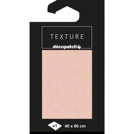 Décopatch TD803C - 1 Sheet 40 x 60 cm Décopatch Paper Texture Pollen Pink / Gold