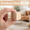300 1-inch raw Wood Cubes, Natural Craft Wood Blocks, Suitable