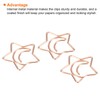 MECCANIXITY Paper Clip Moon Star-Shaped Cute Decorative Fun Clips Bookmarks