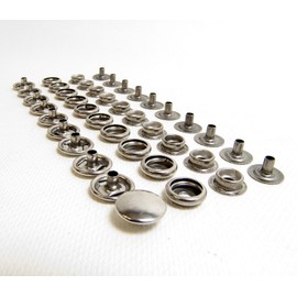 75 Piece 100% Stainless Steel Boat Marine Canvas Upholstery Snaps Cap - Socket - Stud - Eyelet All Four Parts