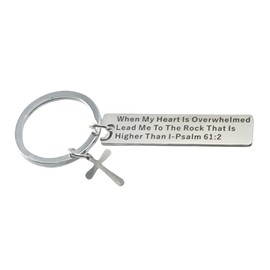 Religious Faith Gift Bible Verse Keychain Christian Gift Keychain Inspirational Gift for Men Women Teens Girls Boys Encouragement Gift for Son Daughter Birthday Christmas Graduation Motivational Gift