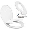 Round Toilet Seat with Built-In Toddler Training Seat