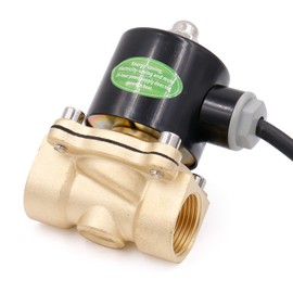 Heschen Brass Solenoid Valve 2W-200-20 Direct Acting 24 VDC PT3/4 Normally Closed Compressed Air Water Water Air