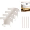 Bed Sheet Holder with Locking Strips, 4 Pieces Bed Sheet