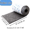 Cuttable Felt Furniture Pads with Sticky Backing,40x6 inch Self Adhesive