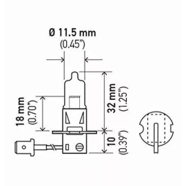 HELLA H3 100W High Wattage Bulb, 12V - H3100W