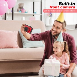 Kids Camera uleway Digital Camera with Selfie 48MP 1080P High HD 3.5-Inch Big Screen Foto Camera Video Camcorder with 32GB Card Children Camera Birthday Christmas Toys Gifts for 3-12 Years Boys Girls