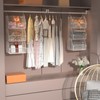 PUPPYCUTE Hanging Closet Organizer and Storage, Clothes Hanging Shelves Wire
