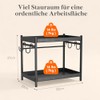 Lifewit 2 Tier Plastic Cup Holder with Metal Stand, Coffee
