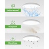 Zemty 4Pack 12 Inch LED Flush Mount Light, 28W 3200lm