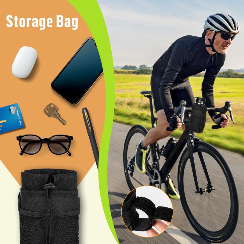 Desing Wish 12-24oz Bike Water Bottle Holder Handlebar Holder with