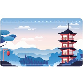 Playmats Compatible TCG 24x14 Inches Gaming Mat, Non-Slip Rubber with Zones Play Mat (AA001-9)