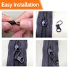 BACSHBY 24 Pcs Zipper Pull Replacement Detachable Metal Zipper Pulls