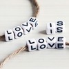 700PCS White Letter Beads Alphabet Beads for Jewelry Making DIY