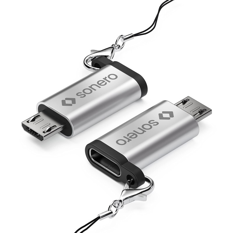 Sonero Micro USB auf USB-C Adapter, kompatibel mit Apple Geräten,