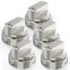 lubiyack 5PCS AEZ73453509 Burner Control Knobs Oven Range Knob Replacement