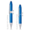 CROSS X Cobalt Blue Rollerball Pen with Chrome Appointments incl.