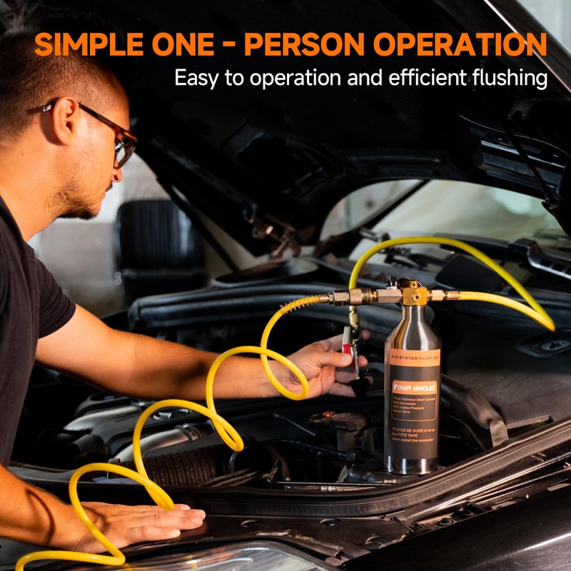 FOUR UNCLES AC Flush Kit - Air Conditioner System Cleaning