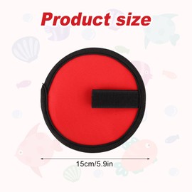 4pcs Fishing Lure Covers, 5.9in Bait Gloves for Rod Easily See Lure Shield Guard to Protect Fishermen Safe Fishing (Red)