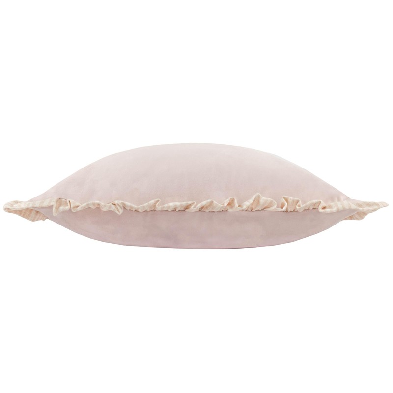 furn. Wylder Solene Ruffle Copricuscino – Velluto Pastello Morbido Bordo