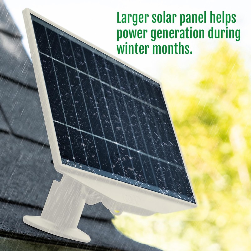 Leaf 10 8W Solar Panel for Ring Stick Up Cam,